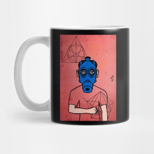 Sonatrach NFT - MaleMask with PixelEye Color and BlueSkin on TeePublic Mug